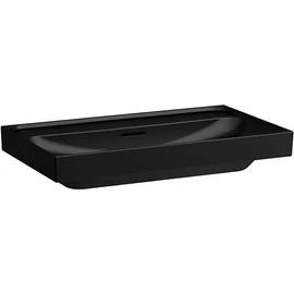 LAUFEN MEDA Mosdó, 80 cm, csaplyuk nélkül, Matt Fekete H8101177161091