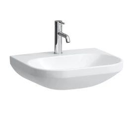 LAUFEN LUA Mosdó, egy csaplyukkal, túlfolyónyílás nélkül, túlfolyócsatorna nyílása nélkül a lefolyószelepben, Fehér H8110810001561