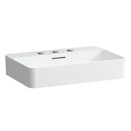 LAUFEN VAL Mosdó tál, csaplyuk paddal, 3 csaplyukkal, Fehér H8122850001081 LAUFEN VAL Mosdó tál, csaplyuk paddal, 3 csaplyukkal, Fehér H8122850001081