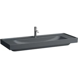 LAUFEN MEDA Mosdó, 120 cm túlfolyónyílás nélkül, egy csaplyukkal, Graphite matt H8141117581111 LAUFEN MEDA Mosdó, 120 cm túlfolyónyílás nélkül, egy csaplyukkal, Graphite matt H8141117581111