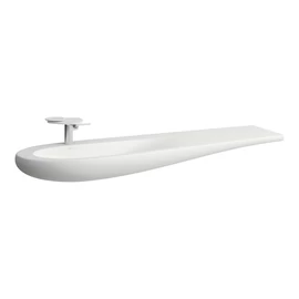 LAUFEN ILBAGNOALESSI Mosdó, 160 cm, pult jobb oldalon, rejtett túlfolyóval, kerámia lefolyószelep takaróval, egy csaplyuk, középen, Matt fehér H8149717571041 LAUFEN ILBAGNOALESSI Mosdó, 160 cm, pult jobb oldalon, rejtett túlfolyóval, kerámia lefolyószelep takaróval, egy csaplyuk, középen, Matt fehér H8149717571041