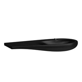 LAUFEN ILBAGNOALESSI Mosdó, 120 cm, pult bal oldalon, túlfolyó nélkül, kerámia lefolyószelep takaróval, csaplyuk nélkül, Matt Fekete H8149747161091 LAUFEN ILBAGNOALESSI Mosdó, 120 cm, pult bal oldalon, túlfolyó nélkül, kerámia lefolyószelep takaróval, csaplyuk nélkül, Matt Fekete H8149747161091