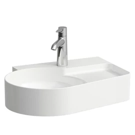 LAUFEN VAL Kézmosó, túlfolyónyílás nélkül, egy csaplyukkal, Matt Fehér H8152887571111