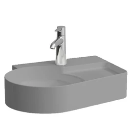 LAUFEN VAL Kézmosó, túlfolyónyílás nélkül, egy csaplyukkal, Graphite matt H8152887581111 LAUFEN VAL Kézmosó, túlfolyónyílás nélkül, egy csaplyukkal, Graphite matt H8152887581111