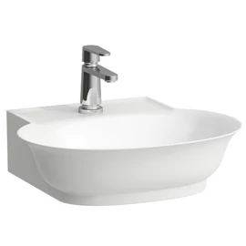 LAUFEN THE NEW CLASSIC Kézmosó, túlfolyónyílás nélkül, egy csaplyukkal, Fehér LCC bevonattal H8158524001111