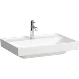 LAUFEN MEDA Mosdó, 65 cm, csiszolt alsó felülettel, túlfolyónyílás nélkül, egy csaplyukkal, Matt fehér H8161147571111