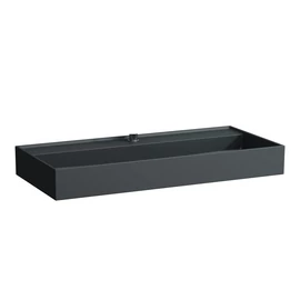 LAUFEN Kartell LAUFEN Mosdótál, alsó felülete csiszolt túlfolyónyílás nélkül, csaplyuk nélkül, Graphite matt H8163377581121 LAUFEN Kartell LAUFEN Mosdótál, alsó felülete csiszolt túlfolyónyílás nélkül, csaplyuk nélkül, Graphite matt H8163377581121