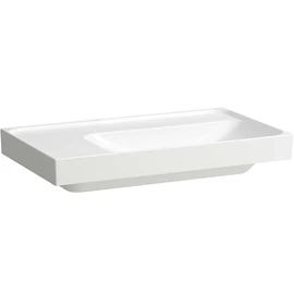 LAUFEN MEDA Mosdó, 80 cm, bal oldali pulttal túlfolyónyílás nélkül, csaplyuk nélkül, Matt fehér H8171157571121 LAUFEN MEDA Mosdó, 80 cm, bal oldali pulttal túlfolyónyílás nélkül, csaplyuk nélkül, Matt fehér H8171157571121