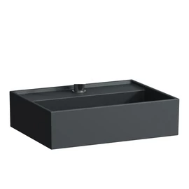 LAUFEN Kartell LAUFEN Mosdótál, alsó felülete csiszolt túlfolyónyílás nélkül, csaplyuk nélkül, Graphite matt H8183307581121