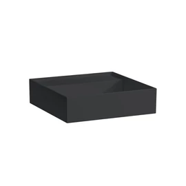LAUFEN Kartell LAUFEN Kézmosó rejtett túlfolyóval, a mosdó alja csiszolt, túlfolyónyílás nélkül, csaplyuk nélkül, Fekete matt H8183317161121 LAUFEN Kartell LAUFEN Kézmosó rejtett túlfolyóval, a mosdó alja csiszolt, túlfolyónyílás nélkül, csaplyuk nélkül, Fekete matt H8183317161121
