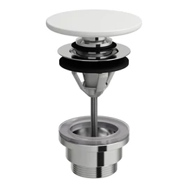 LAUFEN SANITARY ACCESSORIES Klikk-klakk lefolyószelep SaphirKeramik szeleptakaróval, Matt fehér H8981927570001 LAUFEN SANITARY ACCESSORIES Klikk-klakk lefolyószelep SaphirKeramik szeleptakaróval, Matt fehér H8981927570001