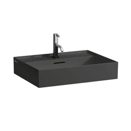 LAUFEN KARTELL BY LAUFEN Mosdó, alsó felülete csiszolt egy csaplyuk, középen , Fekete matt H8163327161041 LAUFEN KARTELL BY LAUFEN Mosdó, alsó felülete csiszolt egy csaplyuk, középen , Fekete matt H8163327161041