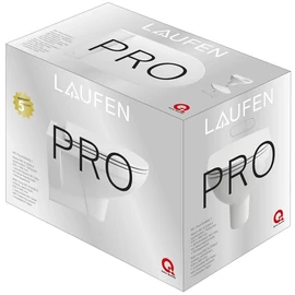 LAUFEN PRO Fali WC pack, rimless, mélyöblítésű, ülőke és tető, Fehér H8669510000001