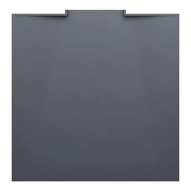 LAUFEN NIA Zuhanytálca, Marbond kompozit anyagból, négyzet alakú, lefolyó a falon belül, Antracit H2100300780001