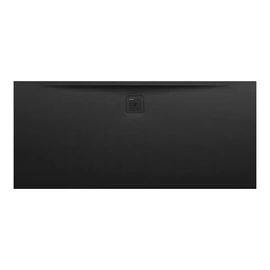 LAUFEN LAUFEN PRO Zuhanytálca, Marbond kompozit anyagból, extra lapos, téglalap alakú, kivezetés a hosszú oldalon, Fekete H2109550800001