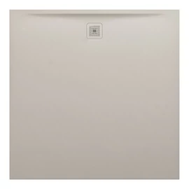 LAUFEN LAUFEN PRO Zuhanytálca, Marbond kompozit anyagból, négyzet, lefolyó oldalt, Matt Bézs H2129581860001