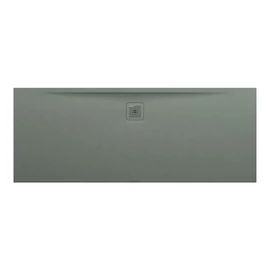LAUFEN LAUFEN PRO Zuhanytálca, Marbond kompozit anyagból, extra lapos, téglalap alakú, kivezetés a hosszú oldalon, Matt Beton H2149560790001