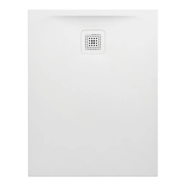 LAUFEN LAUFEN PRO Zuhanytálca, Marbond kompozit anyagból, lefolyó a rövid oldalon, Fehér H2169560000001