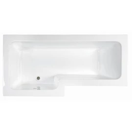 M-Acryl Linea 170x70/85 cm-es aszimmetrikus kád kádlábbal, balos 12131