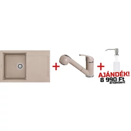 ELLECI - EASY1 szett - mosogató + csaptelep + ajandék mosogatószer-adagoló - EASY1SZETT