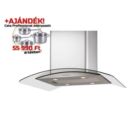 Cata - Páraelszívó Isla gamma 900 X/D inox-üveg LED + Cata PROFESSIONAL edényszett - 02025205p Cata - Páraelszívó Isla gamma 900 X/D inox-üveg LED + Cata PROFESSIONAL edényszett - 02025205p
