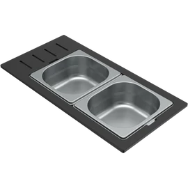 ELLECI - Tároló edény háromrészes gourmet 433 inox HPL kerettel KD012065IN