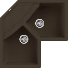 ELLECI - Mosogatótálca Unico CORNER sarok G78 Espresso LGUCOR78