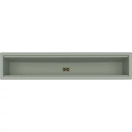 ELLECI - Mosogatótálca Dialogo C86 Keratek K82 Sage Green arany tartozékkal LKDC8682GLD