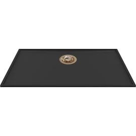 ELLECI - Mosogatótálca Essenza 70 68,2x38,2 Keratek 1 m. K86 Black arany tartozékkal LKES7086GLD