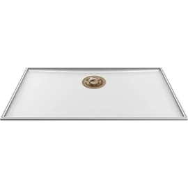 ELLECI - Mosogatótálca Essenza 70 68,2x38,2 Keratek 1 m. K96 White arany tartozékkal LKES7096GLD