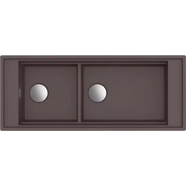 ELLECI - Mosogatótálca Mixology 590 1140x392 Keratek K87 Cocoa inox tartozékokkal LKM59087FIXCI