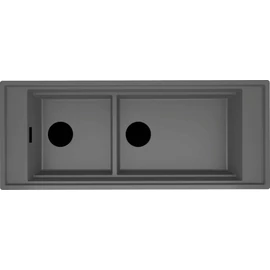 ELLECI - Mosogatótálca Mixology 590 1140x392 Keratek K99 Dark Grey fekete tartozékokkal LKM59099FBXCB