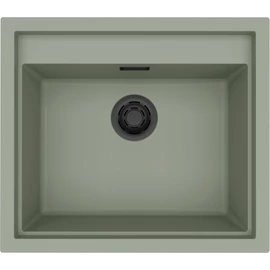 ELLECI - Mosogatótálca Sintesi 105 K82 Sage green fekete tartozékokkal LKS10582BKM