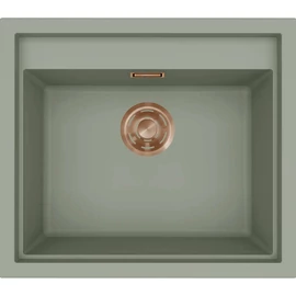 ELLECI - Mosogatótálca Sintesi 105 Keratek K82 Sage Green bronz tartozékokkal LKS10582BRZ