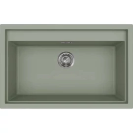ELLECI - Mosogatótálca Sintesi 130 Keratek K82 Sage Green inox tartozékokkal LKS13082