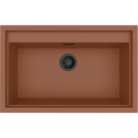 ELLECI - Mosogatótálca Sintesi 130 K83 Cavern Clay fekete tartozékokkal LKS13083BKM