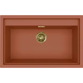 ELLECI - Mosogatótálca Sintesi 130 K83 Cavern Clay arany tartozékokkal LKS13083GLD