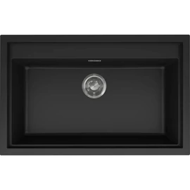 ELLECI - Mosogatótálca Sintesi 130 Keratek K86 Black inox tartozékokkal LKS13086