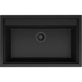 ELLECI - Mosogatótálca Sintesi 130 K86 Black fekete tartozékokkal LKS13086BKM