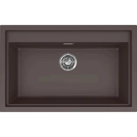 ELLECI - Mosogatótálca Sintesi 130 Keratek K87 Cocoa inox tartozékokkal LKS13087