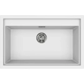 ELLECI - Mosogatótálca Sintesi 130 Keratek K96 White inox tartozékokkal LKS13096