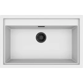 ELLECI - Mosogatótálca Sintesi 130 K96 White fekete tartozékokkal LKS13096BKM