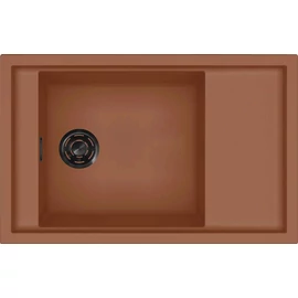 ELLECI - Mosogatótálca Sintesi 305 Keratek K83 Clay fekete tartozékokkal LKS30583BKM