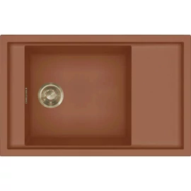 ELLECI - Mosogatótálca Sintesi 305 Keratek K83 Clay arany tartozékokkal LKS30583GLD