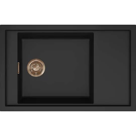 ELLECI - Mosogatótálca Sintesi 305 Keratek K86 Black bronz tartozékokkal LKS30586BRZ