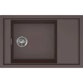 ELLECI - Mosogatótálca Sintesi 305 Keratek K87 Cocoa inox tartozékokkal LKS30587