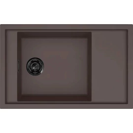 ELLECI - Mosogatótálca Sintesi 305 Keratek K87 Cocoa fekete tartozékokkal LKS30587BKM