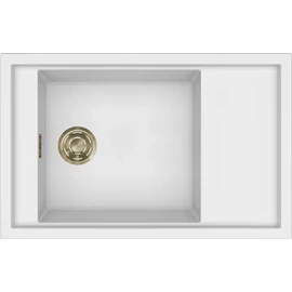 ELLECI - Mosogatótálca Sintesi 305 Keratek K96 White arany tartozékokkal LKS30596GLD