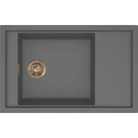 ELLECI - Mosogatótálca Sintesi 305 Keratek K99 Dark Grey bronz tartozékokkal LKS30599BRZ