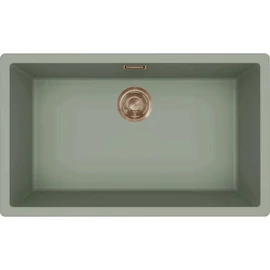 ELLECI - Mosogatótálca Zen 130 Keratek K82 Sage Green bronz tartozékokkal LKZ13082BRZ